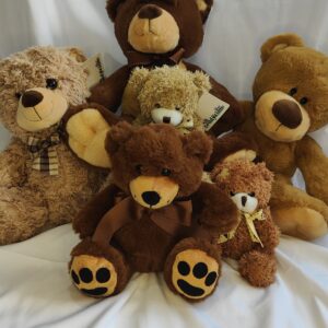 Assortment of teddies